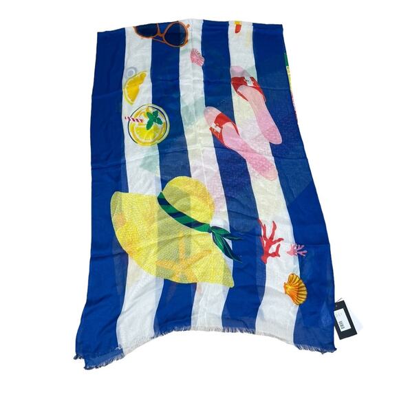 kate spade Accessories - Kate Spade beach towel oblong scarf new